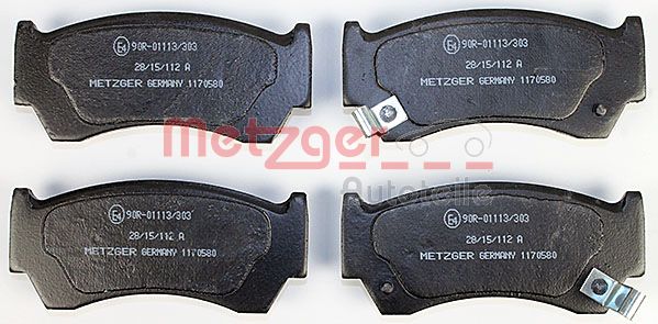 METZGER 1170580 Bremsbelagsatz, Scheibenbremse